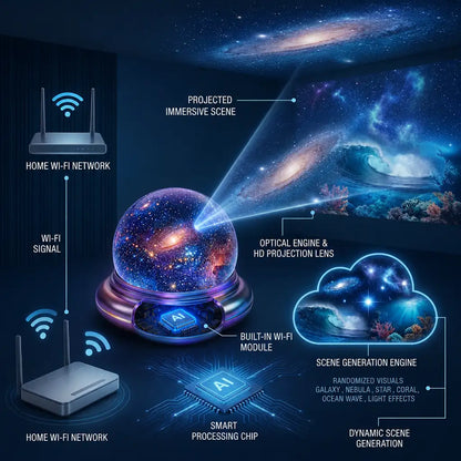 BVJ® 🔮Night Light Projector - Smart Holographic Star Projector