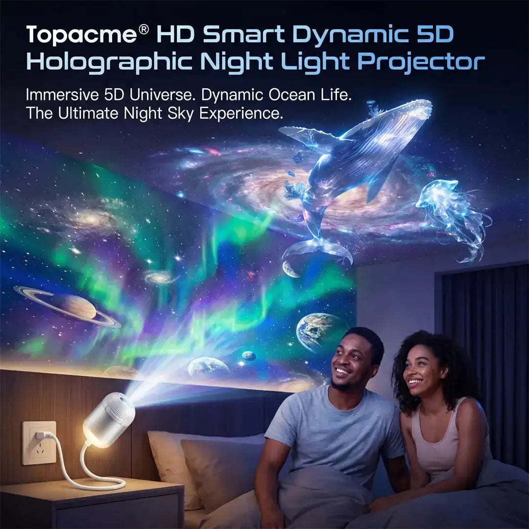 BVJ® Night Light Projector - Smart Holographic Star Projector